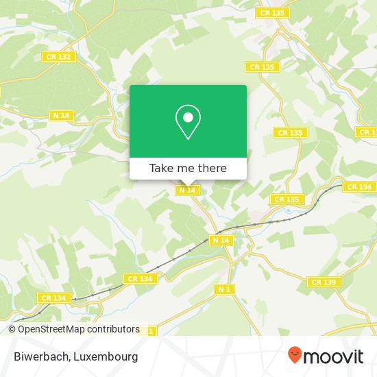 Biwerbach Karte