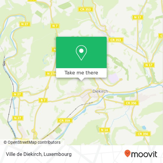 Ville de Diekirch Karte