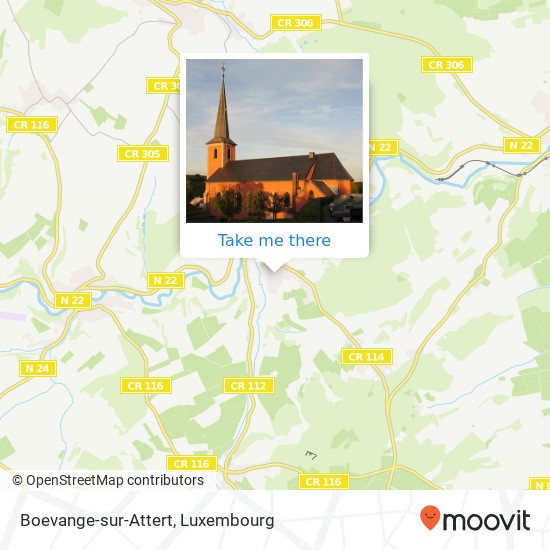 Boevange-sur-Attert map