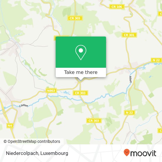 Niedercolpach map
