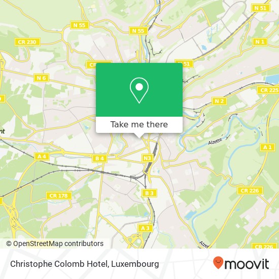 Christophe Colomb Hotel map