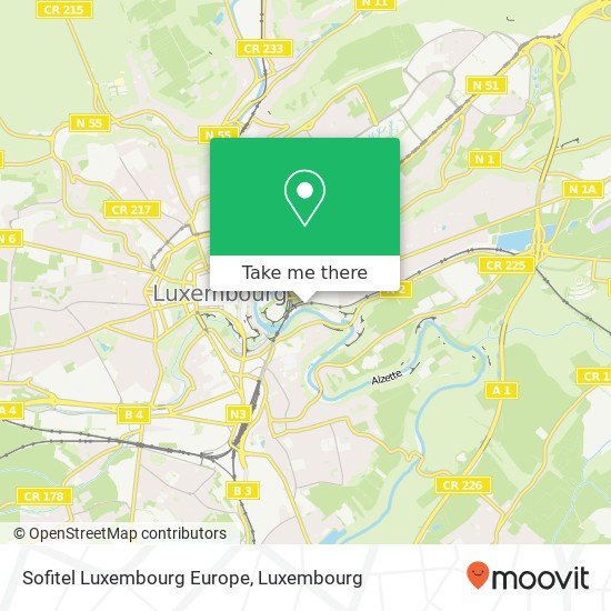 Sofitel Luxembourg Europe Karte