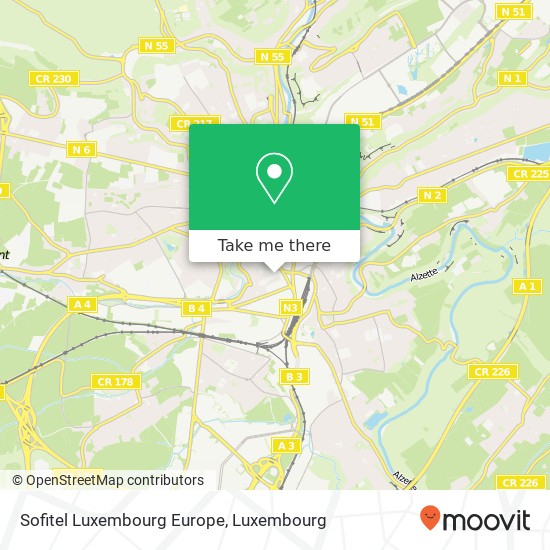 Sofitel Luxembourg Europe map