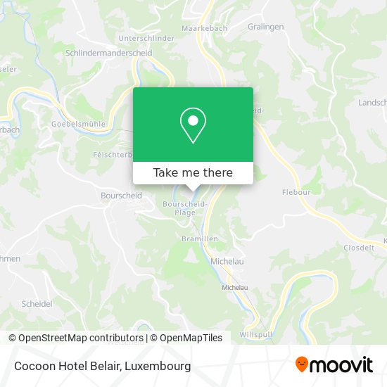 Cocoon Hotel Belair map