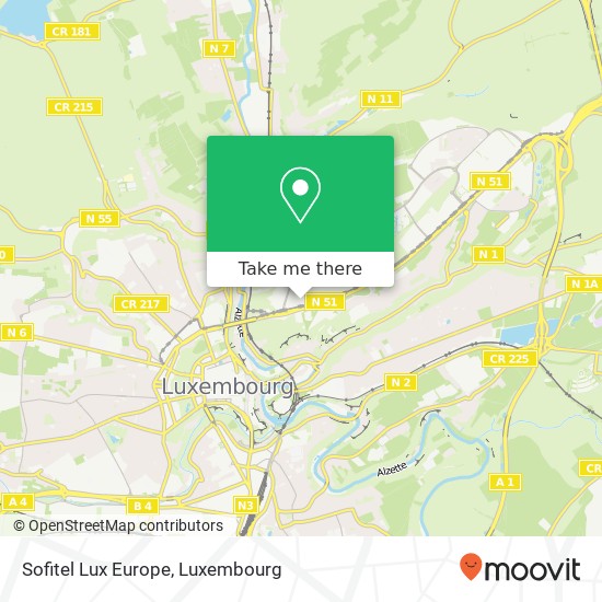 Sofitel Lux Europe map