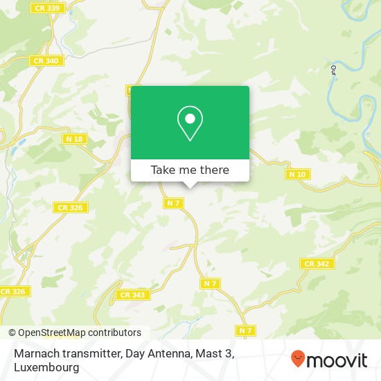 Marnach transmitter, Day Antenna, Mast 3 map