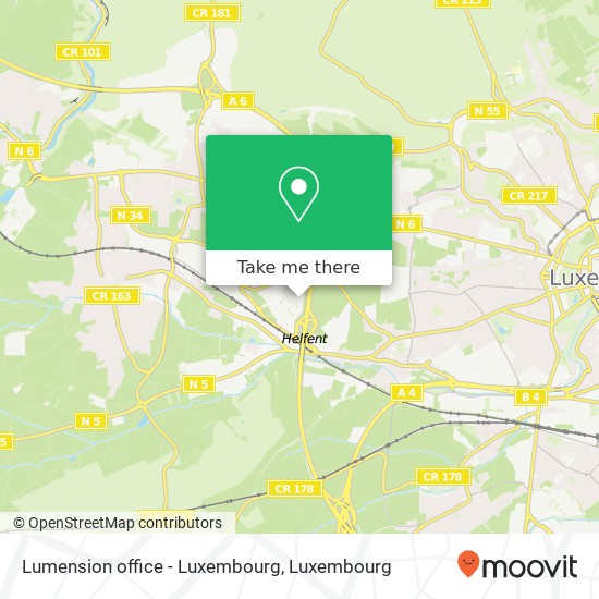 Lumension office - Luxembourg map