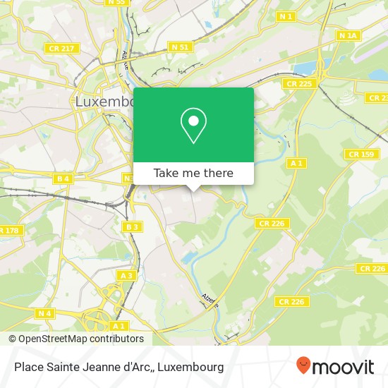 Place Sainte Jeanne d'Arc, map