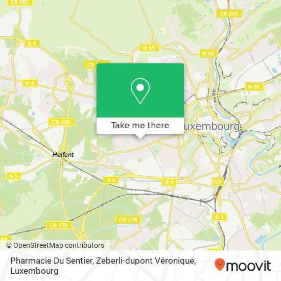 Pharmacie Du Sentier, Zeberli-dupont Véronique map