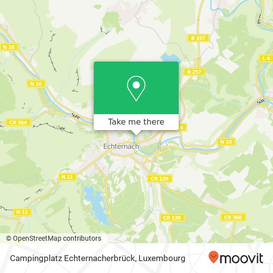 Campingplatz Echternacherbrück map