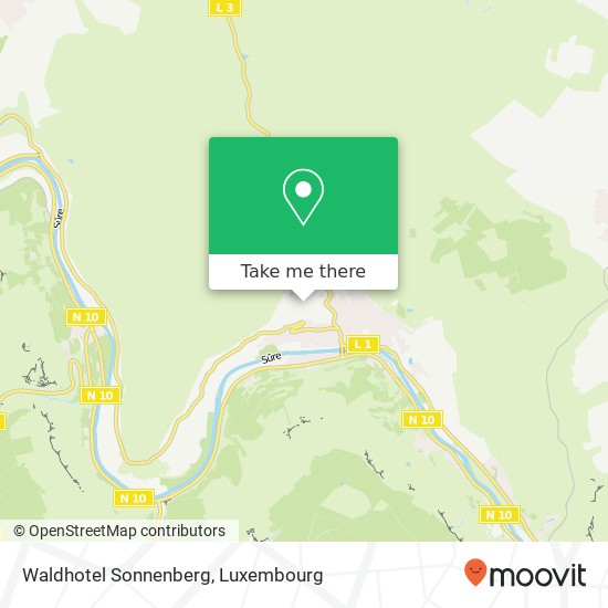 Waldhotel Sonnenberg map