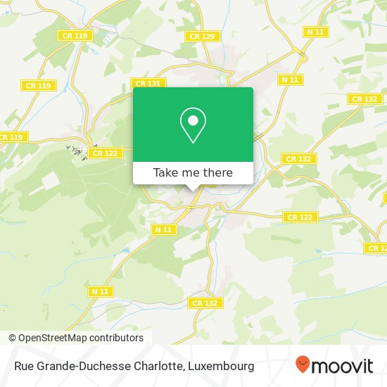 Rue Grande-Duchesse Charlotte map