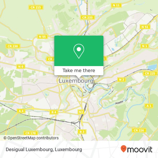 Desigual Luxembourg map