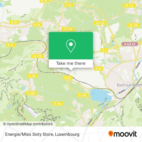 Energie/Miss Sixty Store map