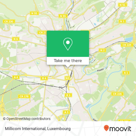 Millicom International Karte