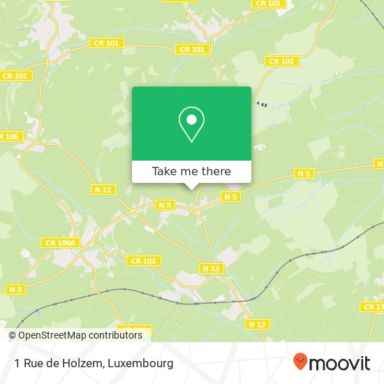 1 Rue de Holzem map