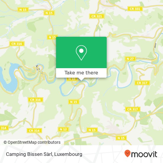 Camping Bissen Sàrl map