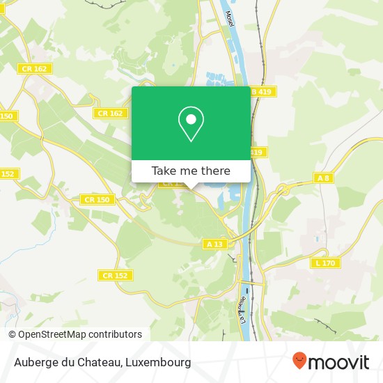 Auberge du Chateau, Waistrooss 5440 Schengen map