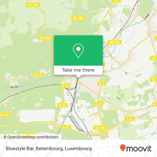 Bluestyle Bar, Betembourg map