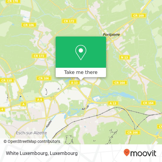 White Luxembourg Karte