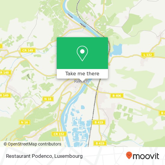 Restaurant Podenco, 4, Quai de la Moselle 5553 Remich map