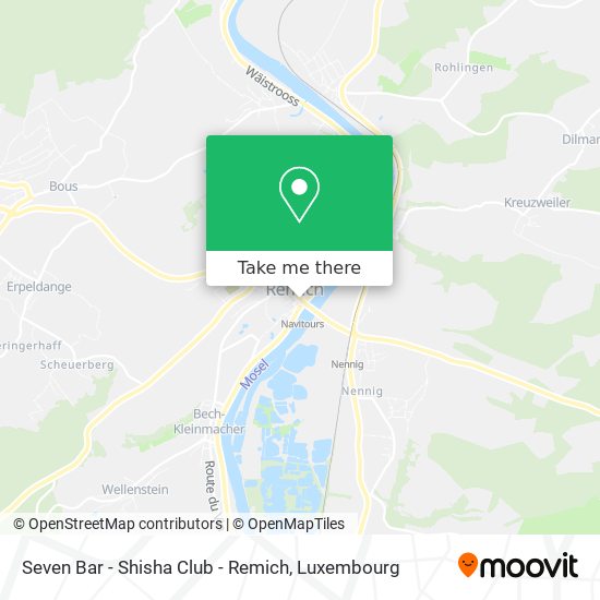 Seven Bar - Shisha Club - Remich map