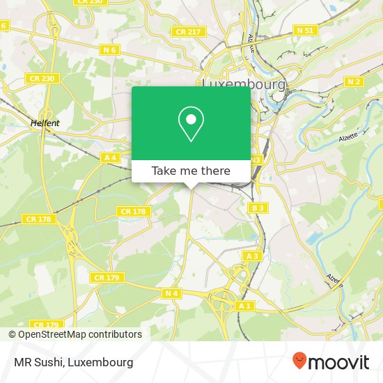 MR Sushi, 216, Route d'Esch 1471 Luxembourg map