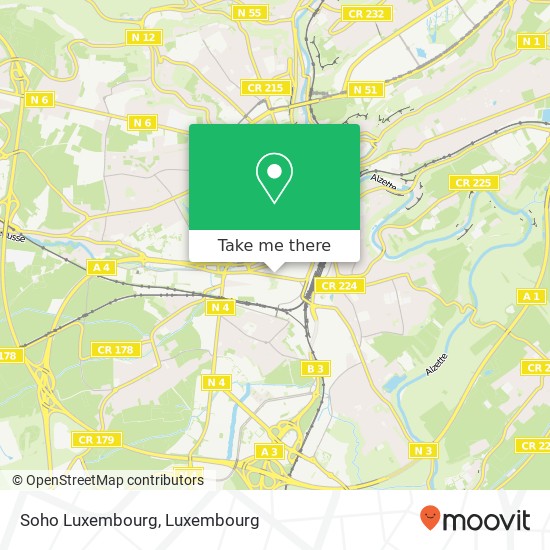 Soho Luxembourg map