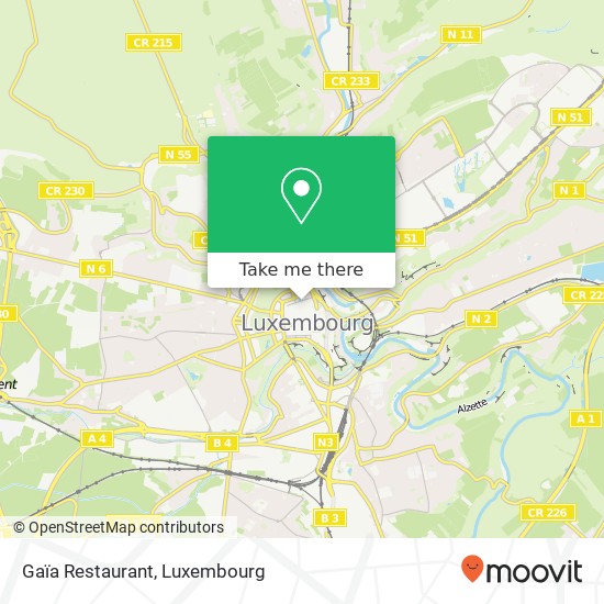 Gaïa Restaurant, 7, Rue des Bains 1212 Luxembourg map