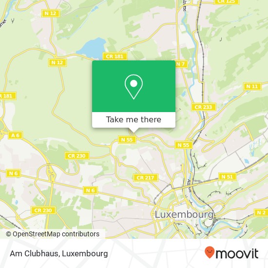 Am Clubhaus, Rue de Bridel 1264 Luxembourg map