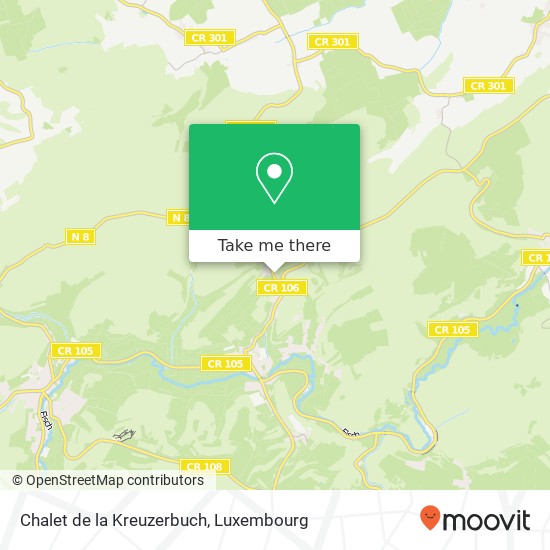 Chalet de la Kreuzerbuch, Rue de Kreuzerbuch 8370 Hobscheid map