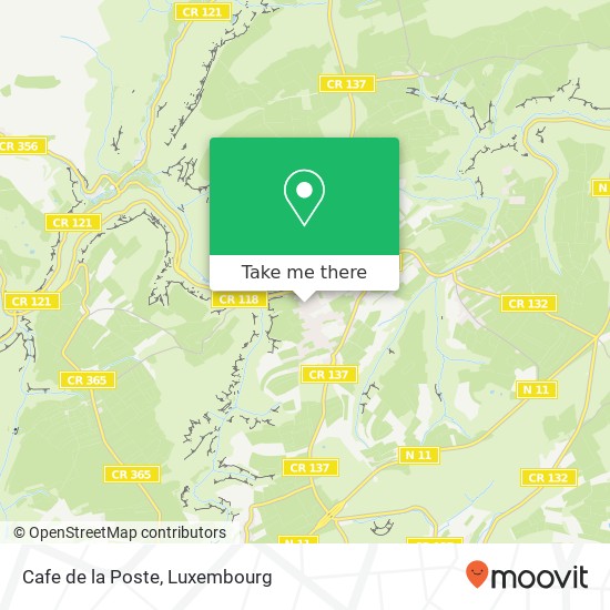 Cafe de la Poste, 19, Route de Luxembourg 6210 Consdorf map