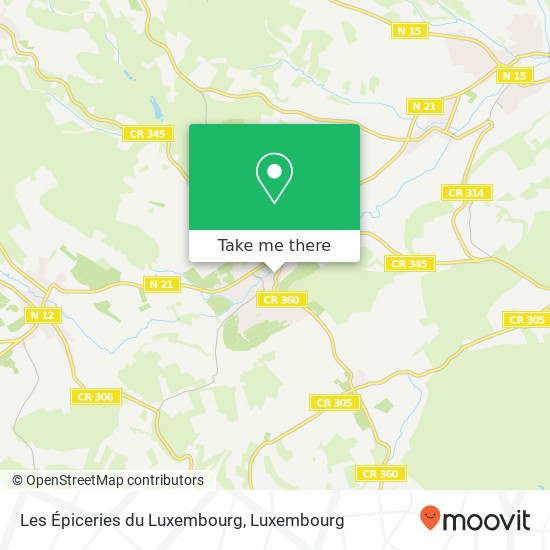 Les Épiceries du Luxembourg map