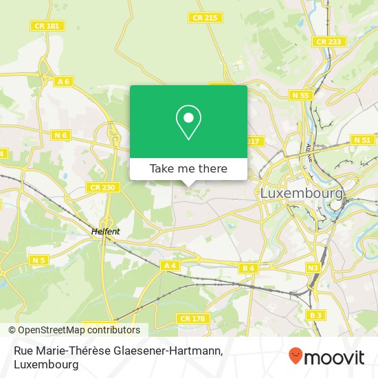Rue Marie-Thérèse Glaesener-Hartmann Karte