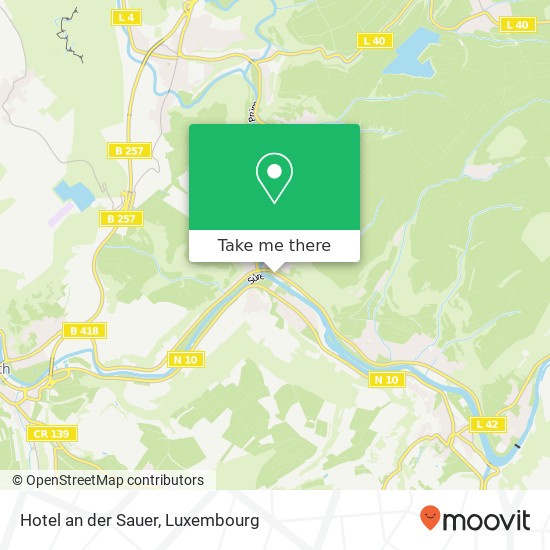 Hotel an der Sauer map