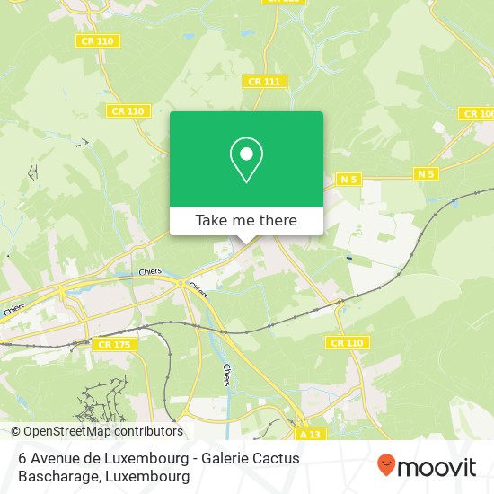 6 Avenue de Luxembourg - Galerie Cactus Bascharage map