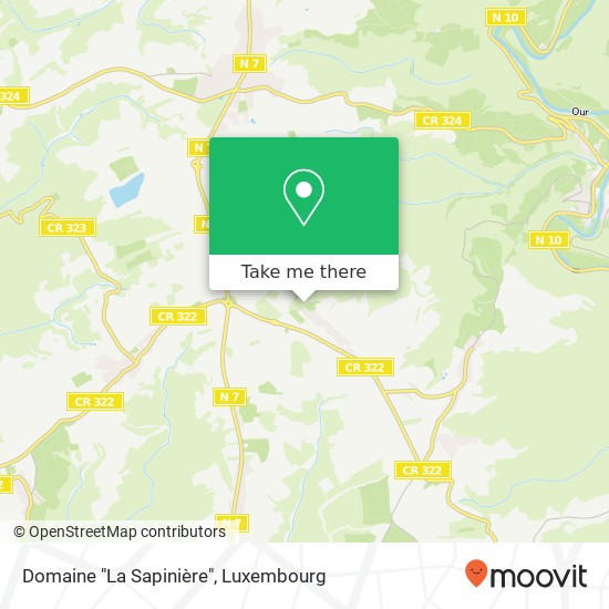Domaine "La Sapinière" Karte