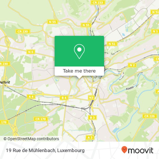 19 Rue de Mühlenbach Karte