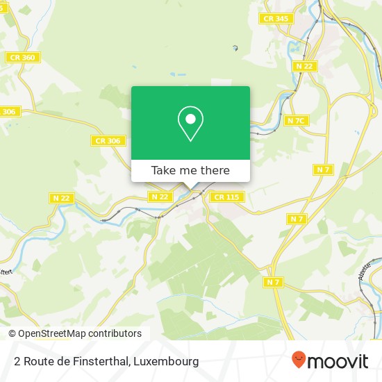 2 Route de Finsterthal Karte