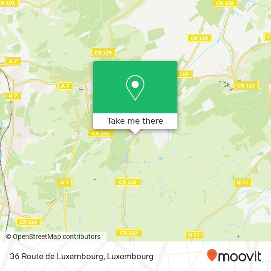36 Route de Luxembourg Karte