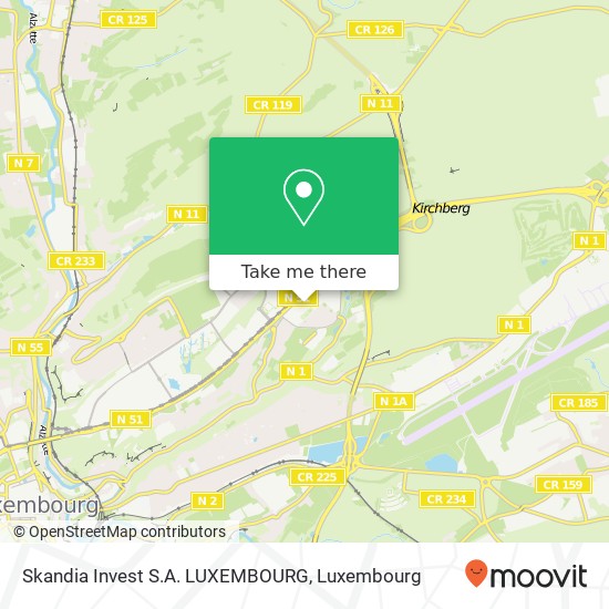 Skandia Invest S.A. LUXEMBOURG map