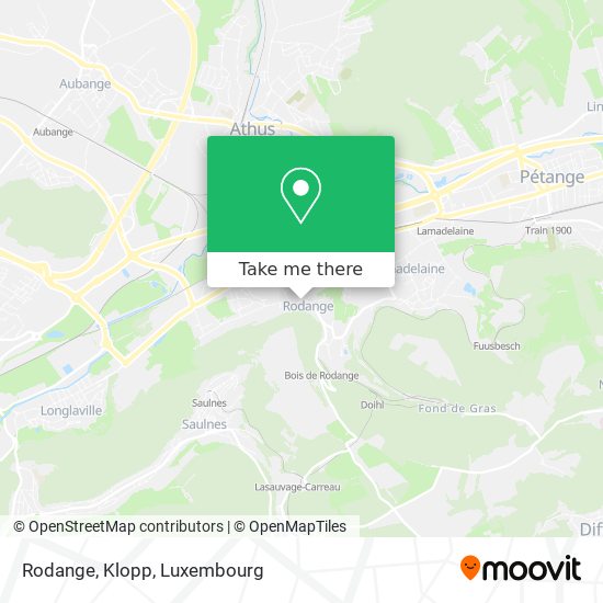 Rodange, Klopp map