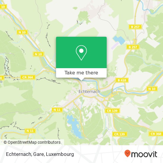 Echternach, Gare map
