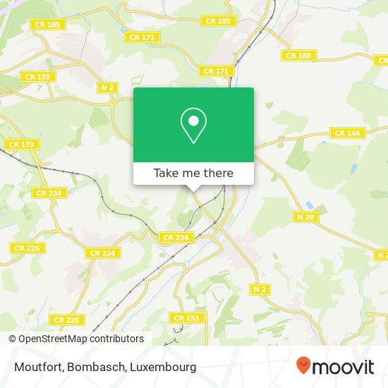 Moutfort, Bombasch map