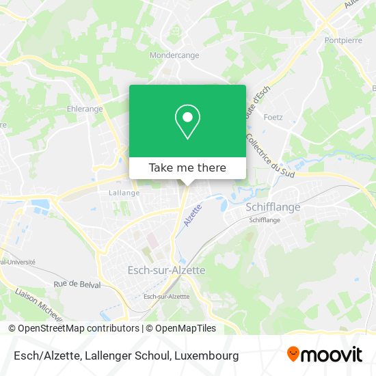 Esch/Alzette, Lallenger Schoul map