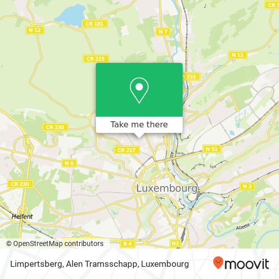 Limpertsberg, Alen Tramsschapp map