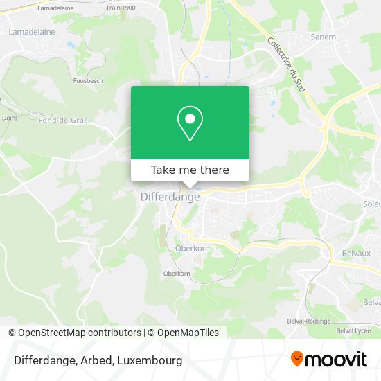 Differdange, Arbed map