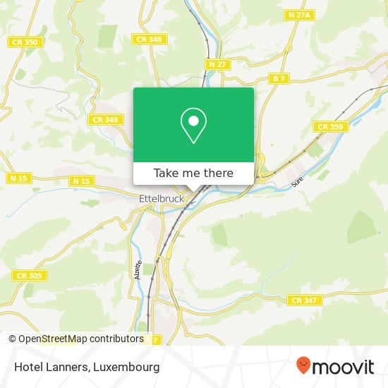 Hotel Lanners map