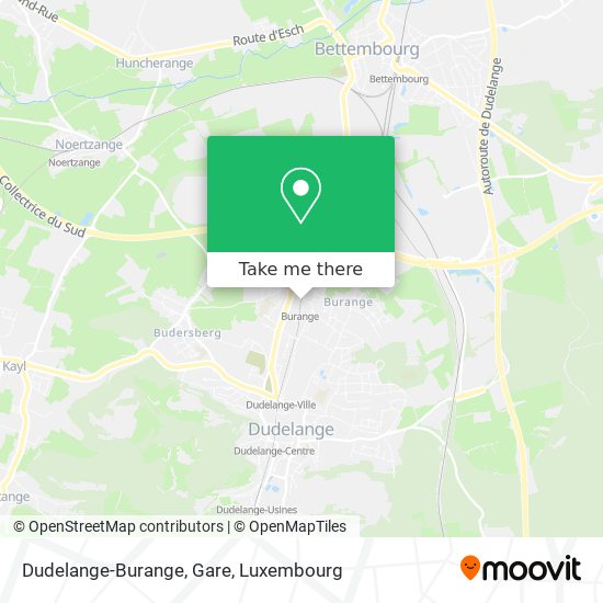 Dudelange-Burange, Gare map