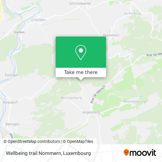 Wellbeing trail Nommern Karte